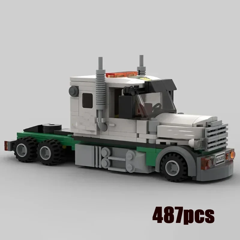 

Moc Building Bricks Air Cargo Truck Container Trailer Car Model Technology Modular Blocks DIY Sets Assembly Christmas Toy Gift