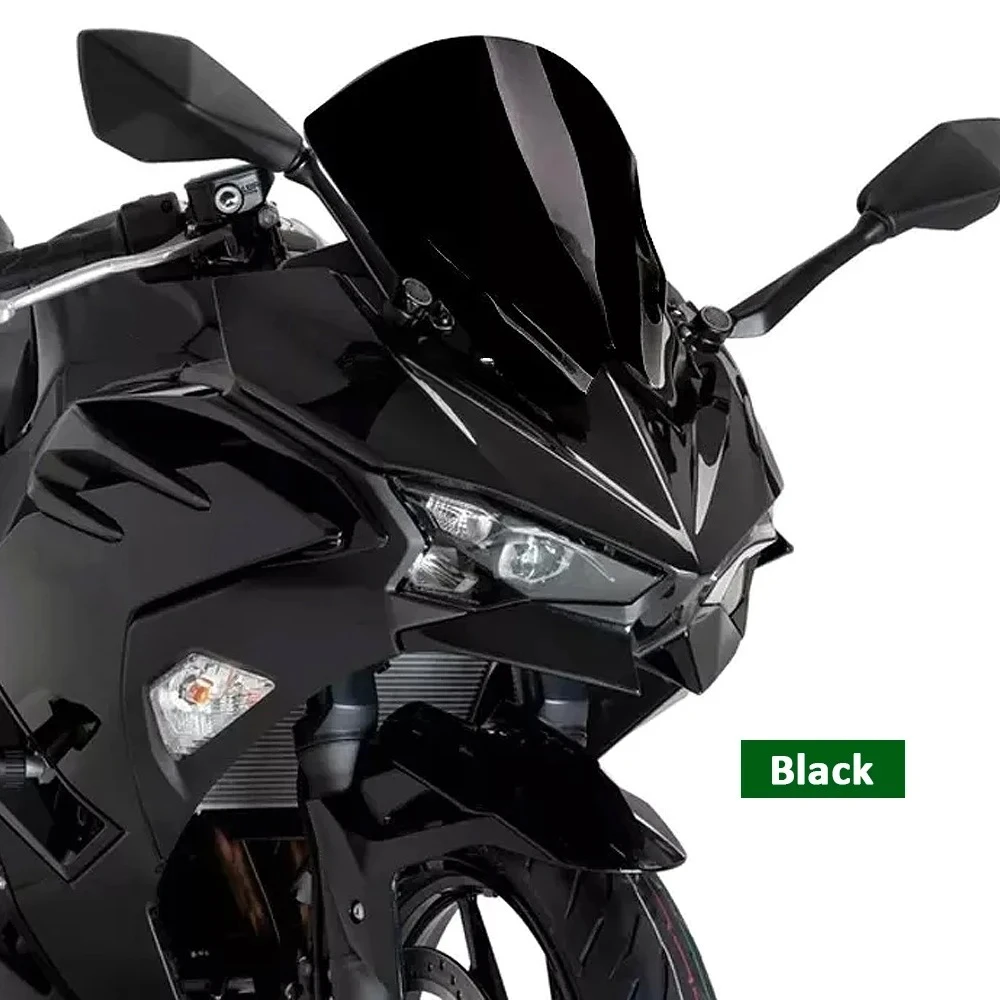 For Kawasaki NINJA500 SE Ninja EX500R 2024 2025 Double Bubble Windscreen Windshield Fairing Screen Wind Deflector Accessories