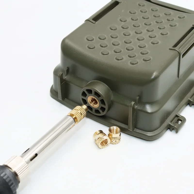 Wärme Set Einsatz Lötkolben Spitze M2 M3 M4 M5 M6 Messing Hot Melt Inset Mutter Eingebettet Gewinde Einfügen Kit für Kunststoff 3d Druck – Detail 4