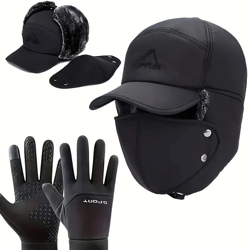 conjunto-de-bone-de-piloto-de-inverno-e-luvas-touchscreen-com-forro-espesso-e-protetor-facial-removivel-a-prova-de-vento