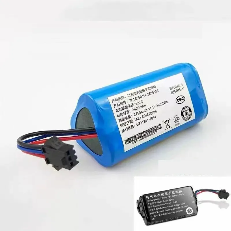 DA60-Darfon 10.8V li-ion 2600mAh/3400mAh bateria odkurzacza ZJ1450 dla Ecovacs TCR360, D36A, D36B,D36C,D36E, DA611,DB35,DA60