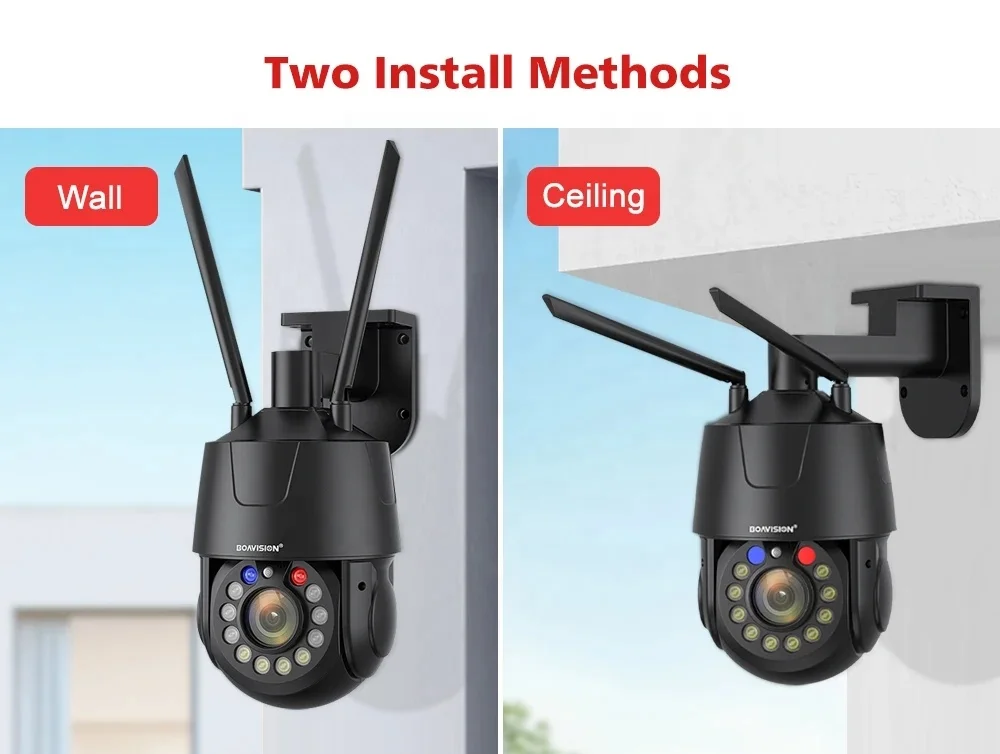 Optical 30X Zoom Wifi PTZ Camera 4K 8MP Smart AI Human Detection POE 4G CCTV IP Camera Security Protection Metal Body IP67
