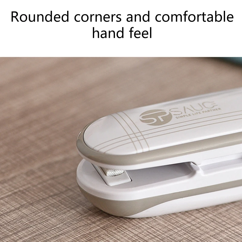 Mini máquina de sellado a presión de mano, sellado de impulso fácil de llevar, embalaje de impulso, sellador de bolsas de polietileno de plástico, ventiladores de Clip para el hogar