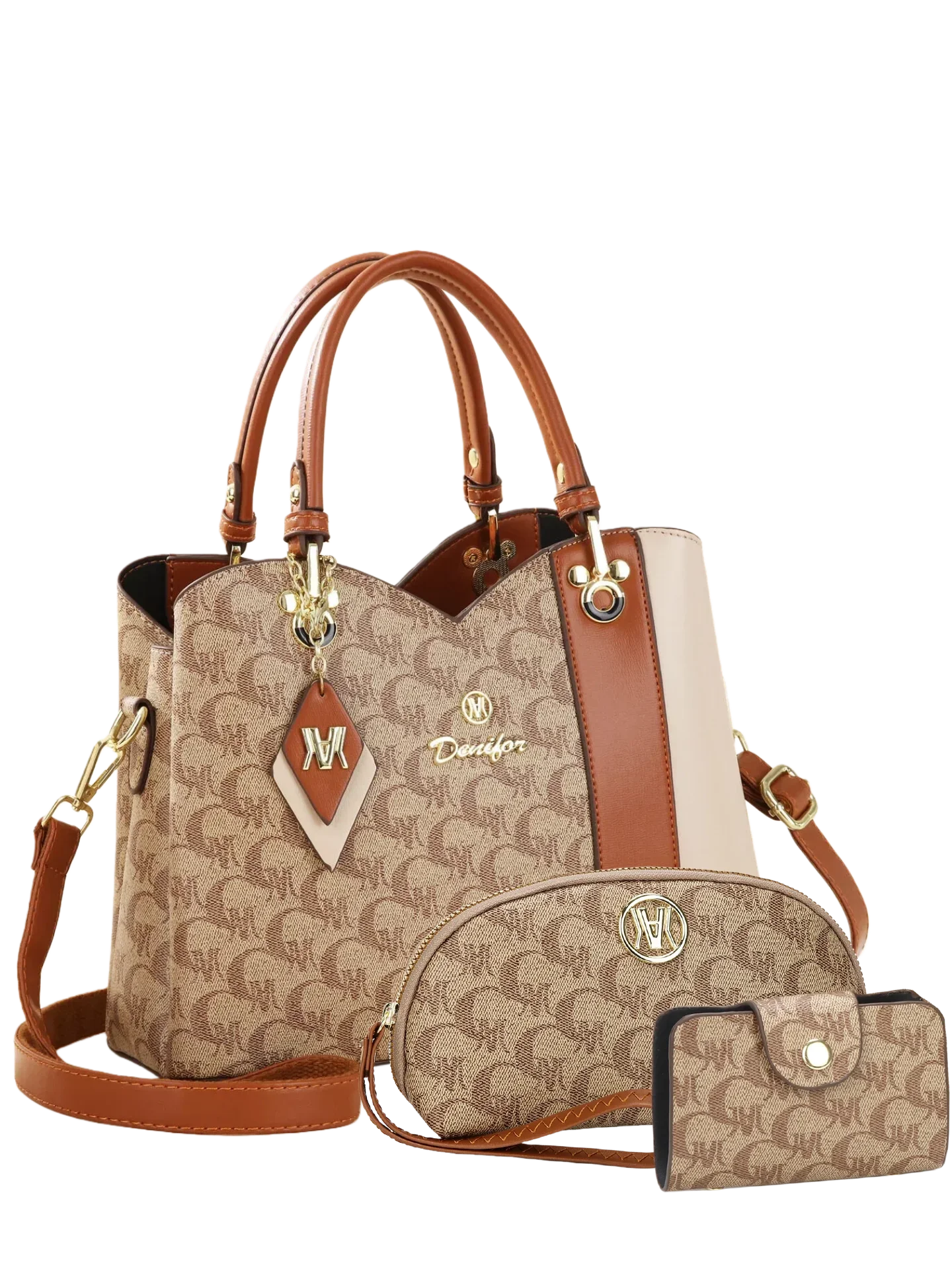 Premium texture light luxury women's handbag, fashionable letter printed design, women's casual bag
