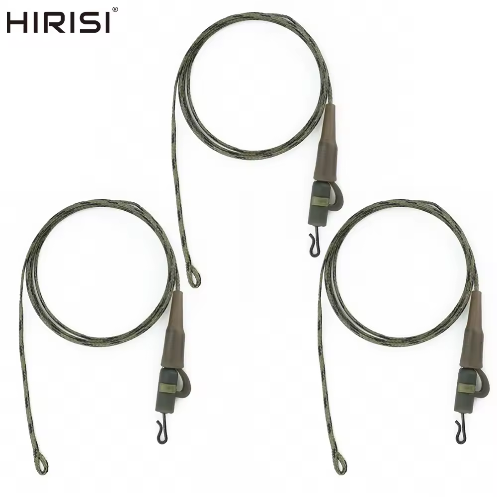 Hirisi 3pcs Carp Fishing Lead Core Line Helicopter Rigs Fishing Tackle Line Hair Rig Lead Clip Swivel Connector Accessories Похожие на AliExpress