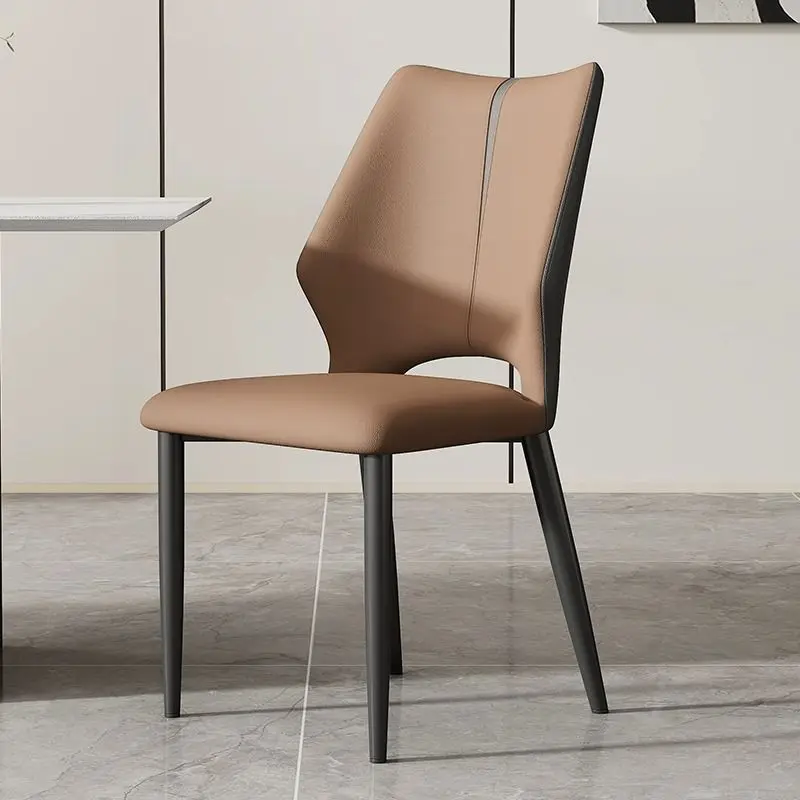 

Italian Luxury Dining Chairs Modern Velvet Upholstered Comfortable Chairs for Restaurant Hotel Stylish Leather Leisure Chair