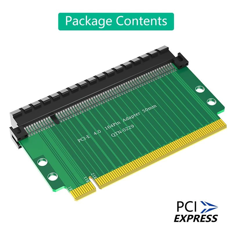 5 ซม.PCI Express 4.0 16X Riser การ์ด PCI-E X16 ถึง X16 สล็อต 180 องศา Extender PCIE X16 Connector แปลงอะแดปเตอร์สําหรับเดสก์ท็อป