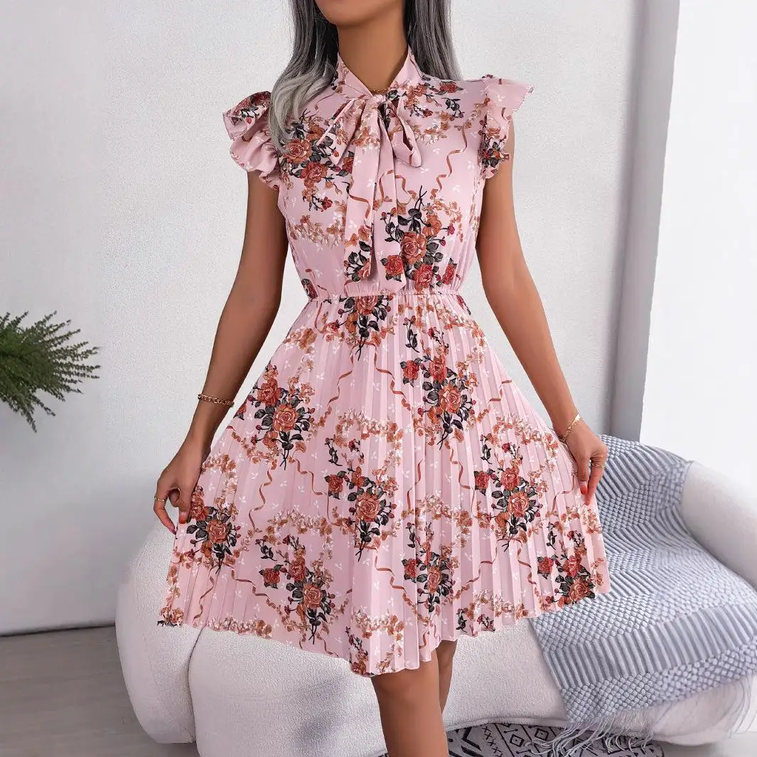 Ele Flelted Maxi Skirt Independent Station Cross-Border Women's Faion Asymmetrical Hemline Gauzy Skirts