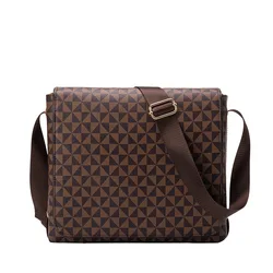 Heren Lederen Schoudertas Luxe Merk Crossbody Tassen Vintage Designer Messenger Tas Grote Capaciteit Aktetas Mode