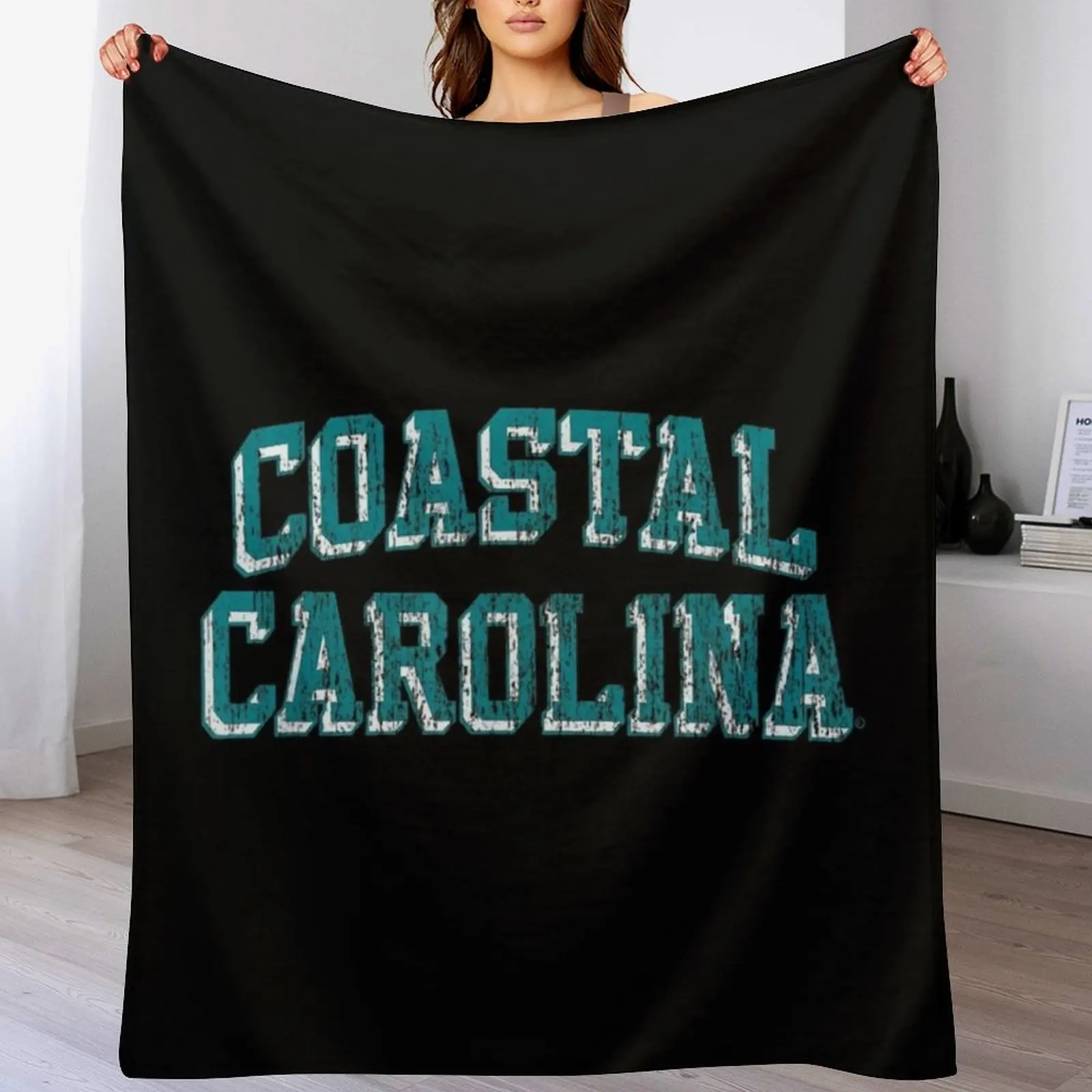 Coastal Carolina Chanticleers Throw Blanket Soft Plush Plaid Nap Blankets