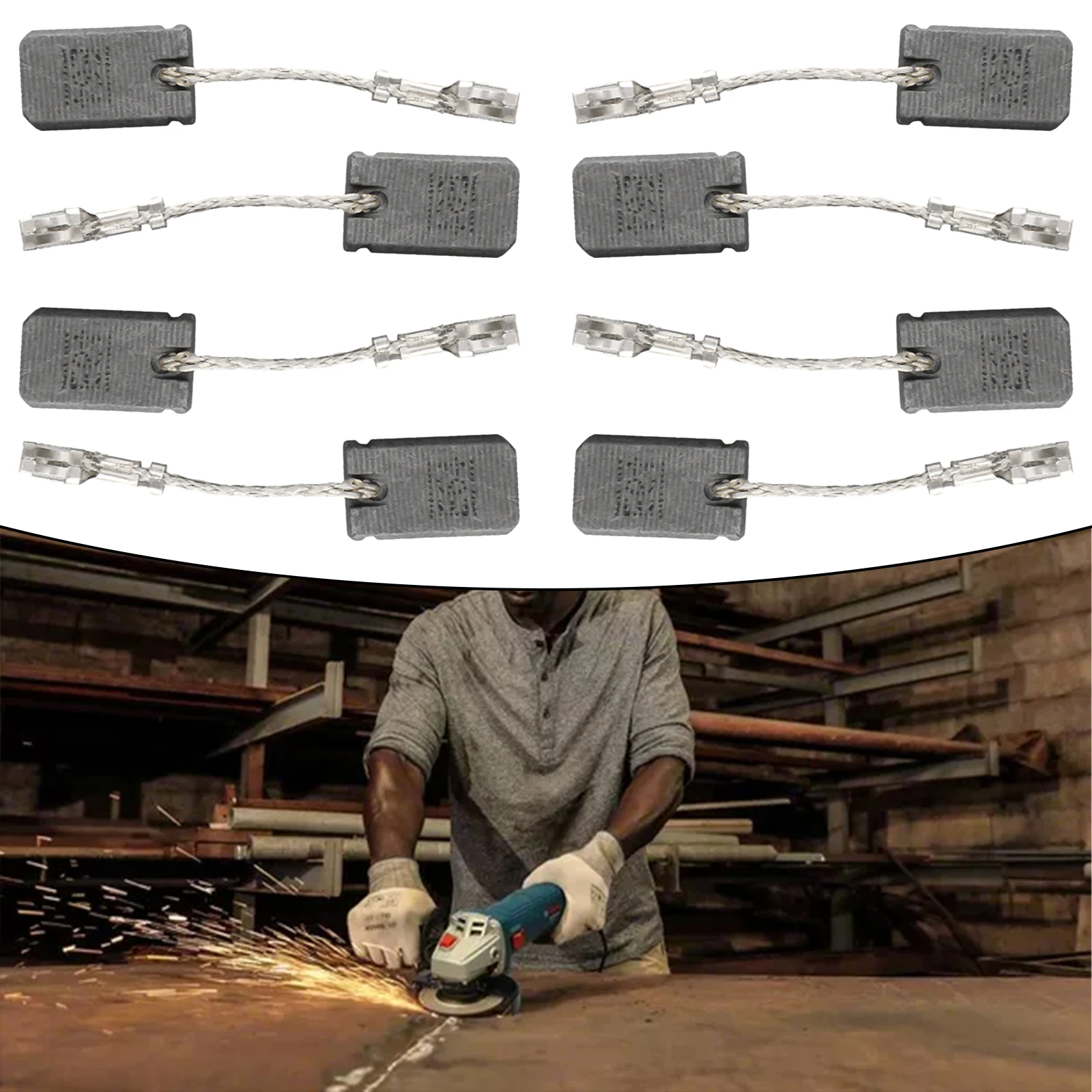 

Brushes Carbon Brushes Components Portable Reliable Repair Tool 6 Pcs Carbon Motor 1000/1100/1400/10/11/14/15-125