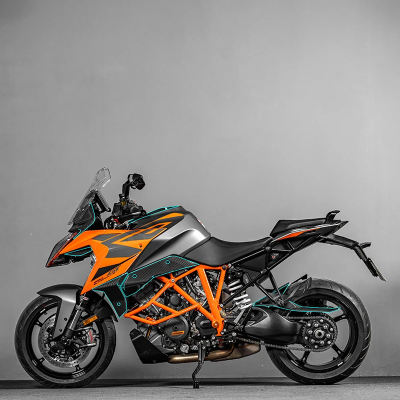 For KTM 1290 Super Duke GT Motorcycle Carbon Fiber Fairing Stickers Of Bike Accessories Plastic Parts Decoration Decals