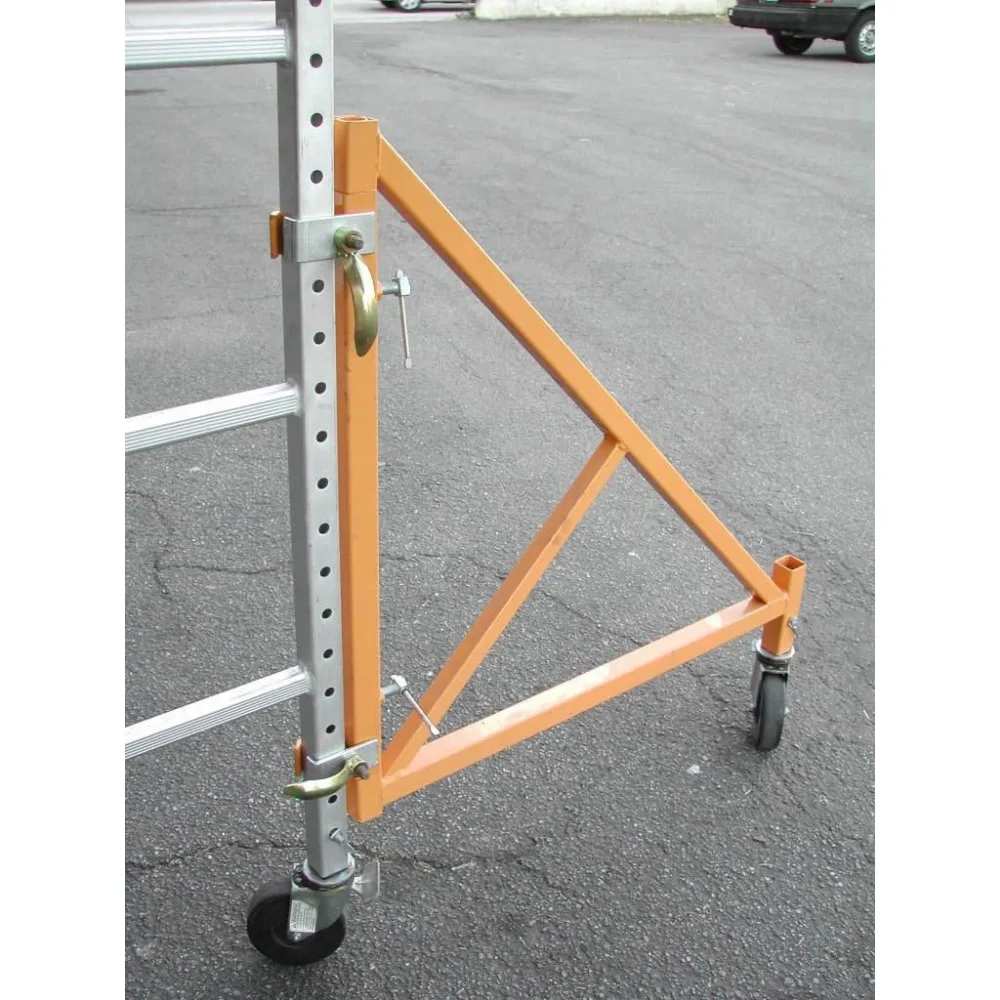 Suporte Giratório de Aço de 33 polegadas para Andaimes Estilo Baker de 18 pés - Conjunto com 4 Peças