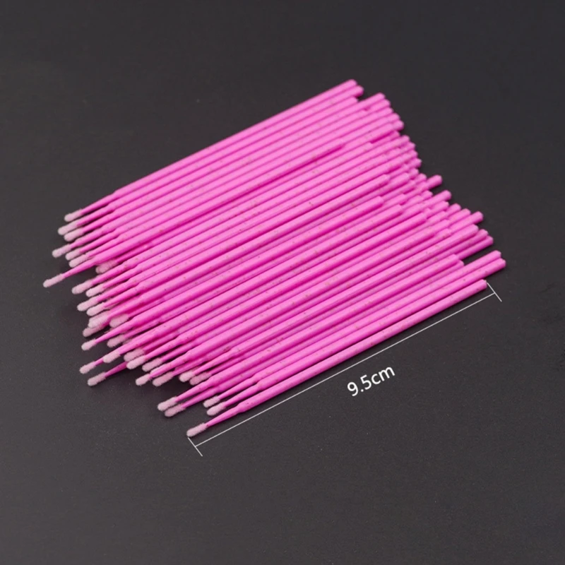 100 Pack Car Touch Up Paint Micro Brush Fine Tips Car Maintenance Tool Head Brush Disposable Mini Auto Detailing Brushes