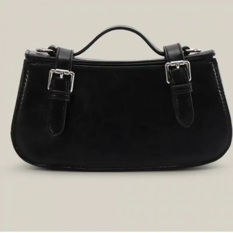 Handbag Women's Underarm Bag New Vintage Oil Wax Leather Small Square Bag Single Shoulder Bag Women's Crossbody Bag Backpack