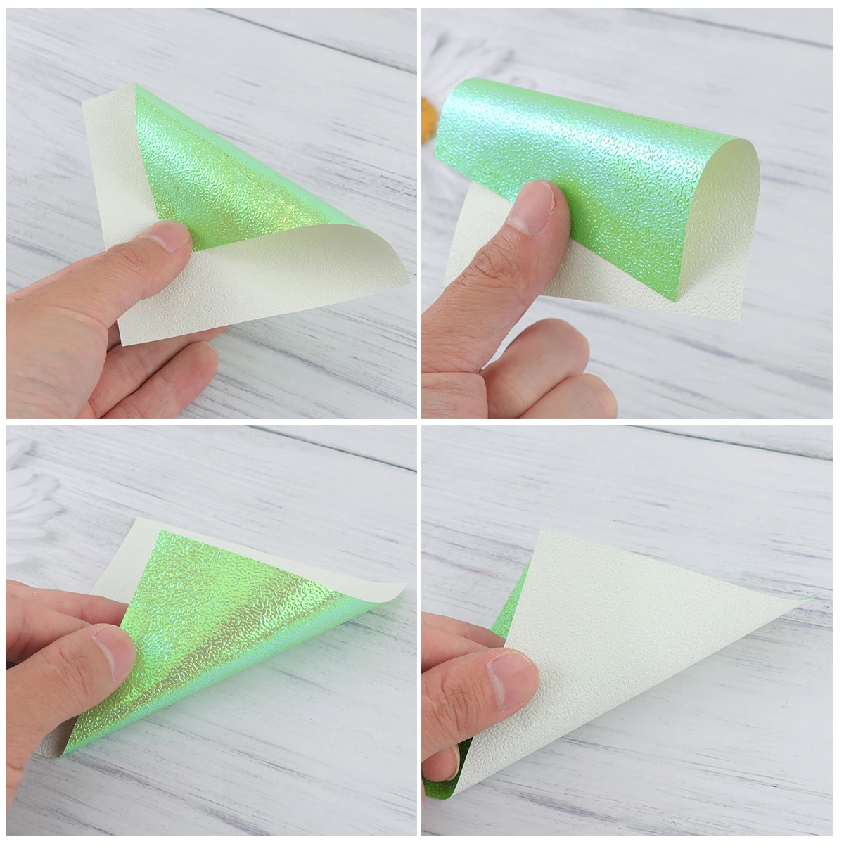 

150 Pcs Origami Beads Double Sided Glitter Paper Craft Pearlescent DIY Shimmer Handmade Projects Decorative Art Supplies