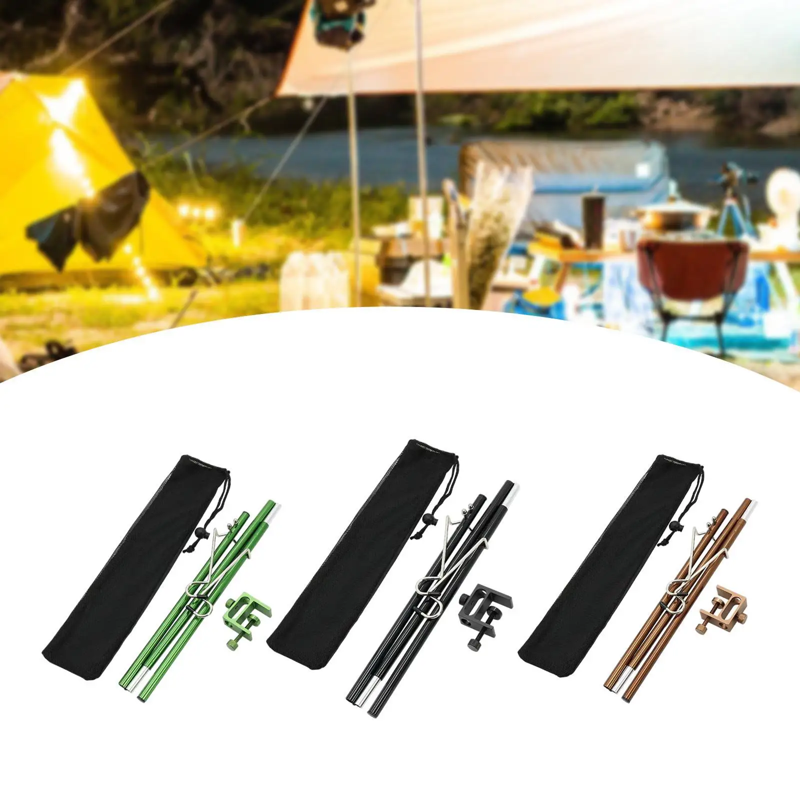 Camping Lantern Stand Hanging Light Holder Tabletop Removable