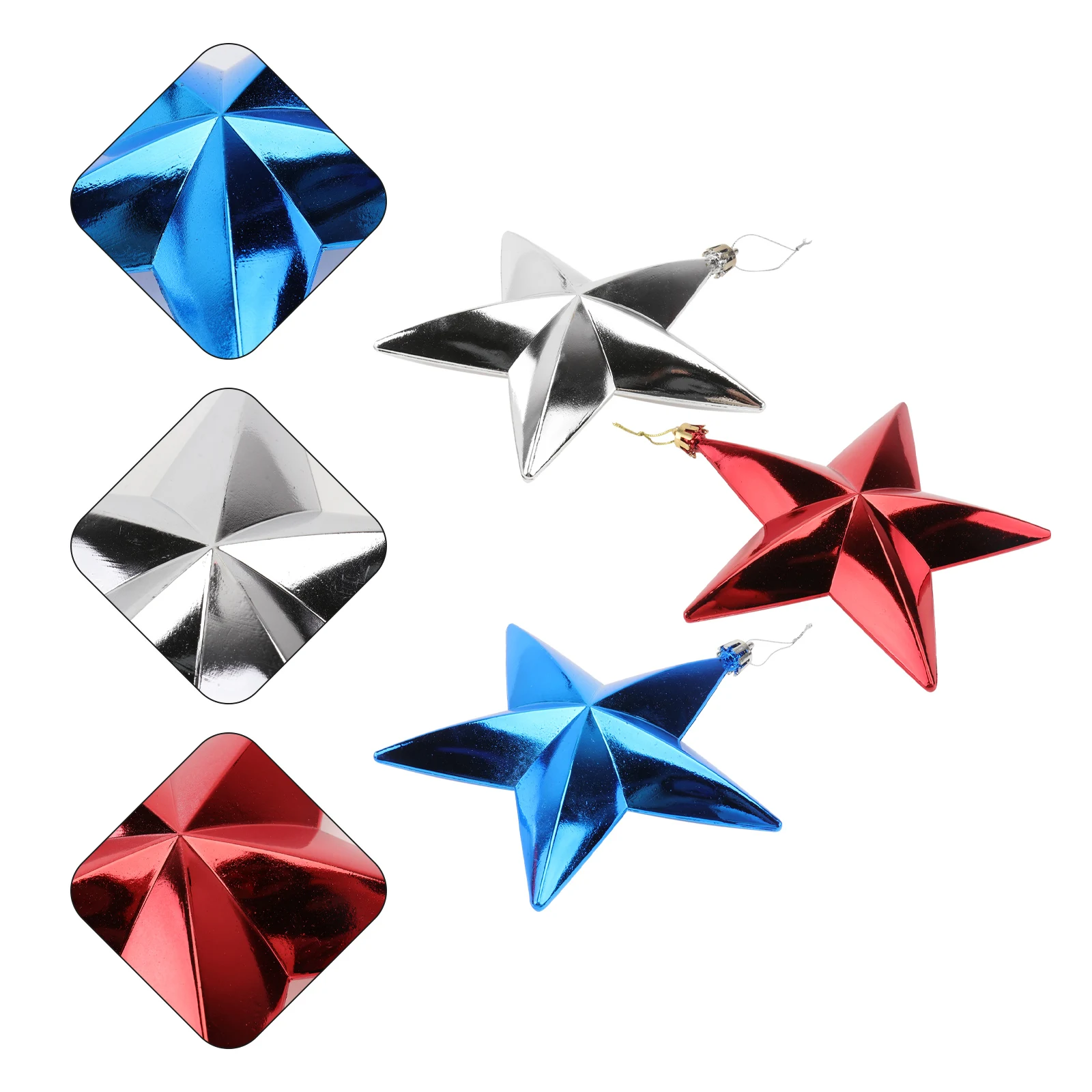 

3Pcs Independence Day Hanging Decorations Premium Materials Fine Workmanship Festival Pendant Assorted Wall Window