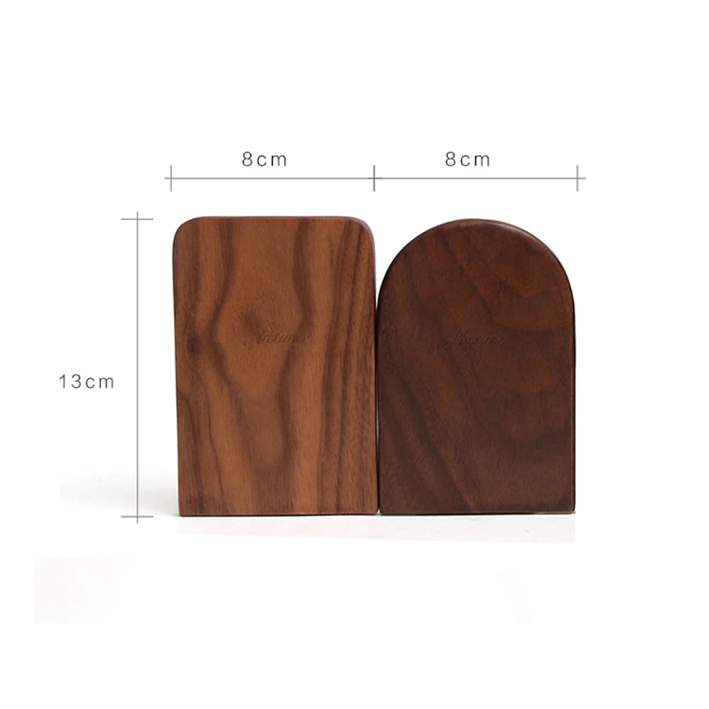

Wooden Black Walnut Bookends Rack for Office School Desk Creative Design Organizer Book Supports Book Stoppers