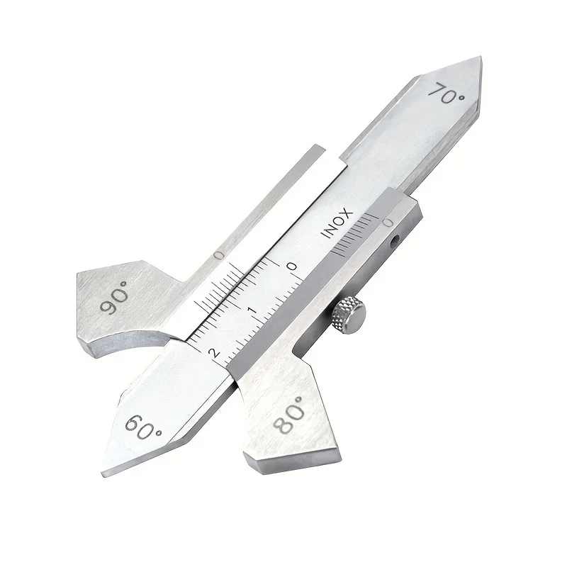 1pc 0-20mm Range, 0.1mm Measurement Accuracy Precision Weld Gauge Inspection Ruler, Vernier Caliper Measuring Tool