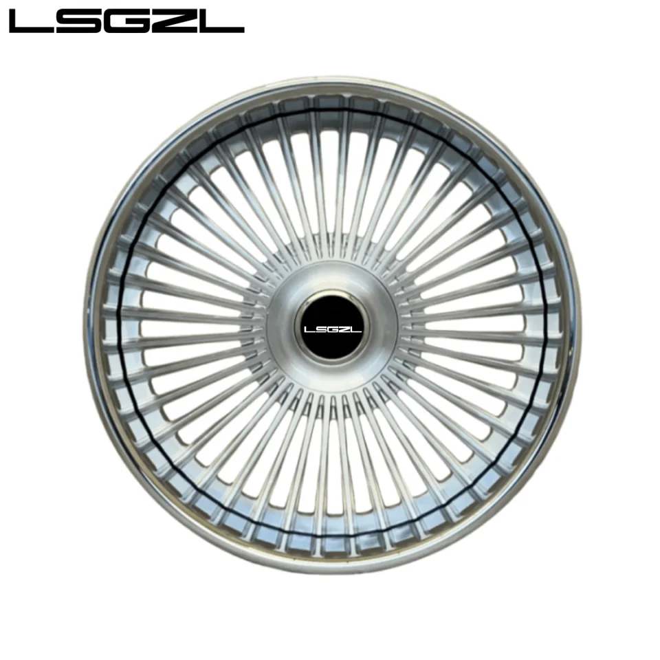 1pcs Forged 2-piece Custom Polished 5x114.3 5x130 5x120 For Mercedes C8 Ferrari Alloy Deep Lip 16-26 Inch Luxury Car Wheel Rims