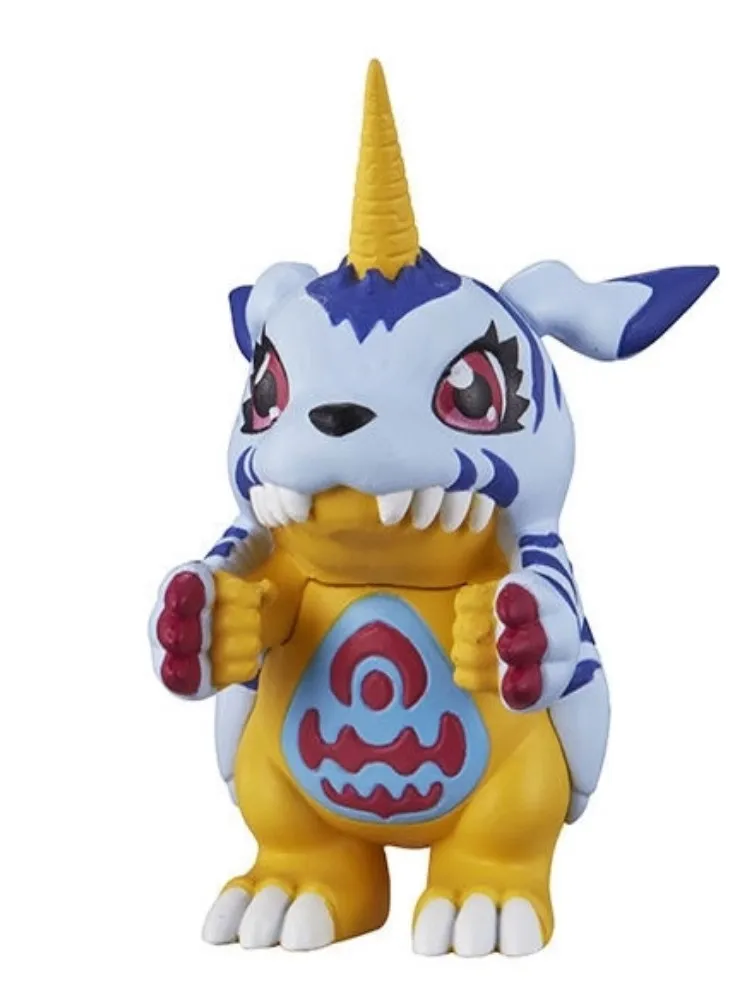 BANDAI Original Digimon Adventure Gashapon Toys Agumon Gabumon Piyomon Tentomon Action Figure Capsule Toys Model Kids Gift