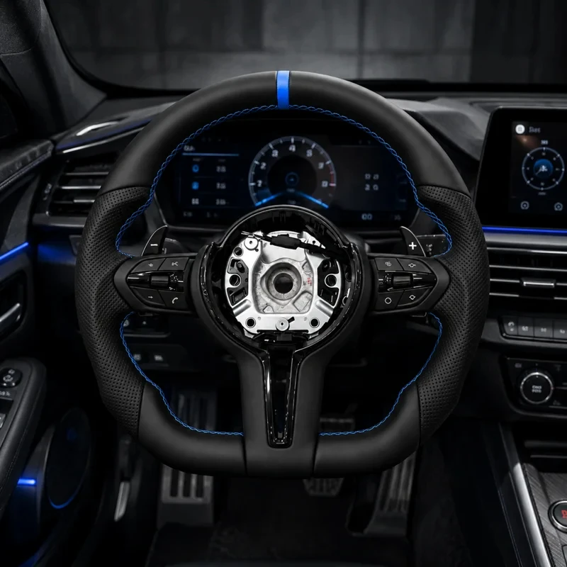 High Quality Flat Bottom Steering Wheel F30 F31 F34 F36 F20 F21 F22 F25 F26 F15 F10 F01 F02 F06 F11 F80 M3 F82 M4 F90 M5 E90