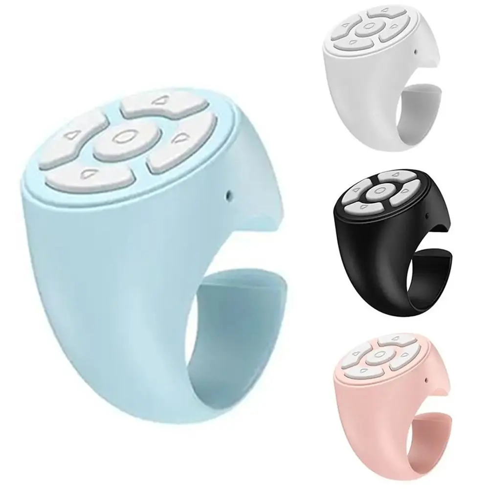 

Wireless Remote Controller Ring Stable Signal Transmission Portable Fingertip Selfie Video Controller Scroll Through Pages