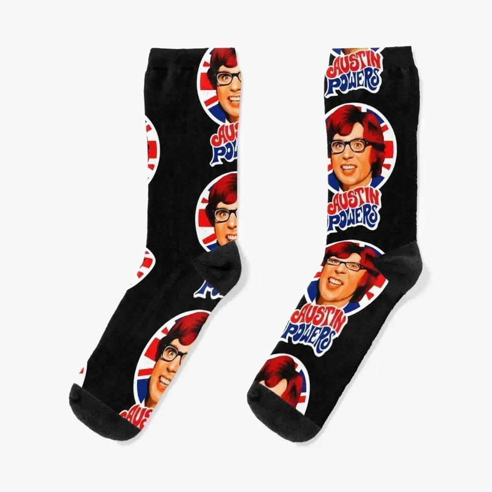 

Austin powers Socks colored Non-slip funny gifts shoes Boy Socks Women's