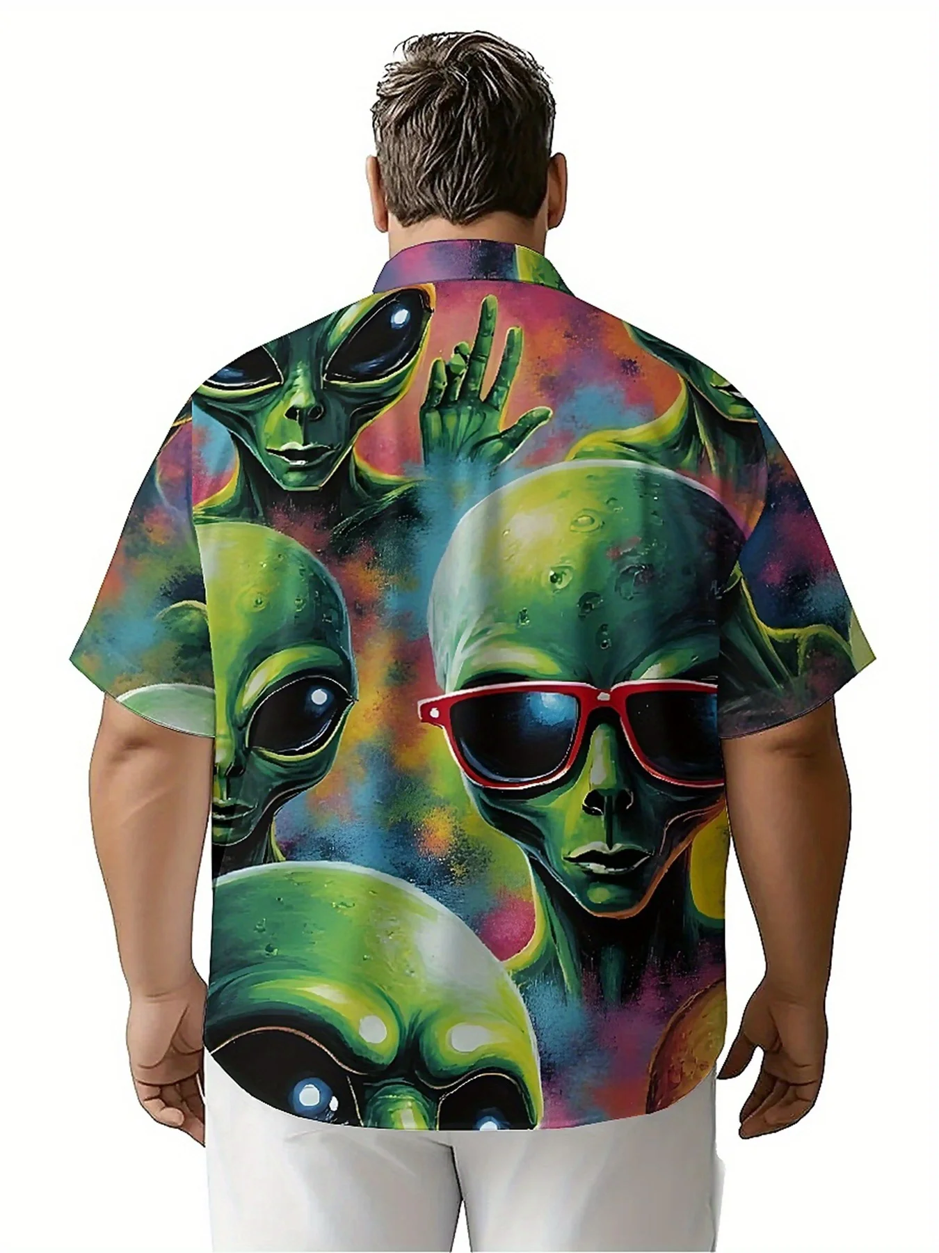 قمصان هاواي مقاس كبير للرجال بنمط أجانب، قمصان بأزرار، ملابس كاجوال للجنسين، قمصان صيفية