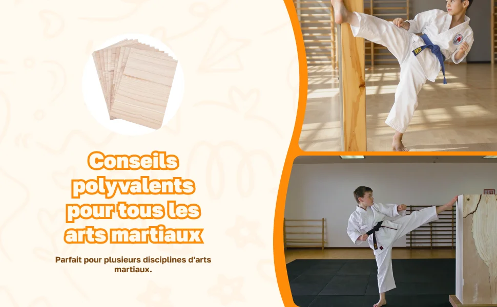 10Pcs Taekwondo Breaking Board Wood Accessory Professional Punching Portable Training Equipment Supply Training Taekwondo Board