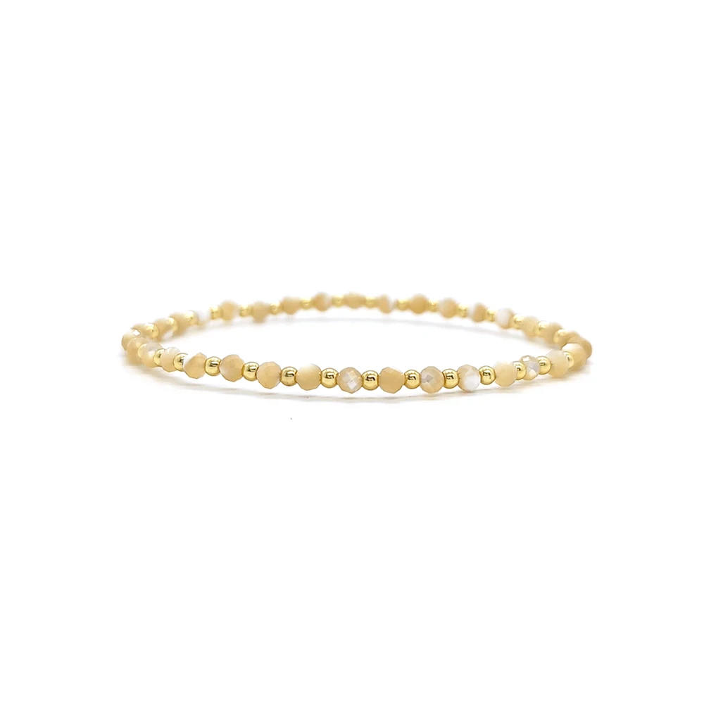 Vlen Boho-Perlenarmband für Damen, bunte Stretch-Armbänder aus Naturstein, trendige Mode, zierlicher Schmuck, Sommer, Strandurlaub – Detail 14