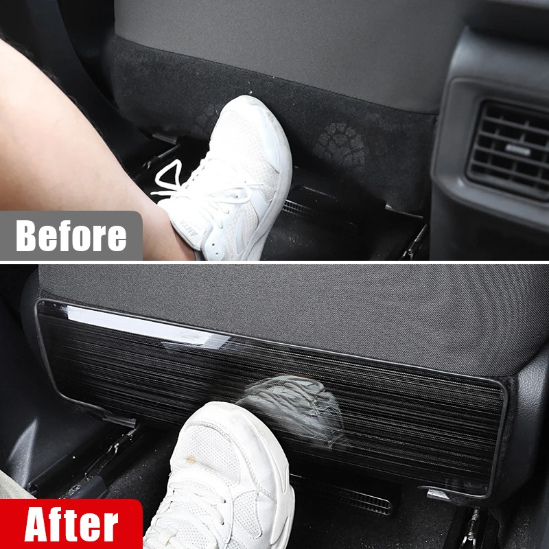 Car Seat Back Anti Kick Pad Mat Cover For Toyota RAV4 Camry CH-R Corolla Cross Highlander Yaris Prius Prado Fortuner Hilux Auris