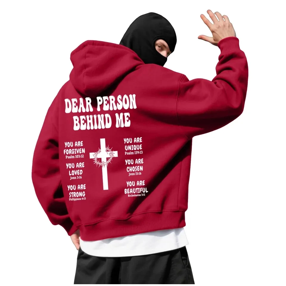 Men's Double Hat Zipper Hoodie Y2K Gothic Harajuku Balaclava Unisex Sports Outdoor Activities Hooded Sweatshirt