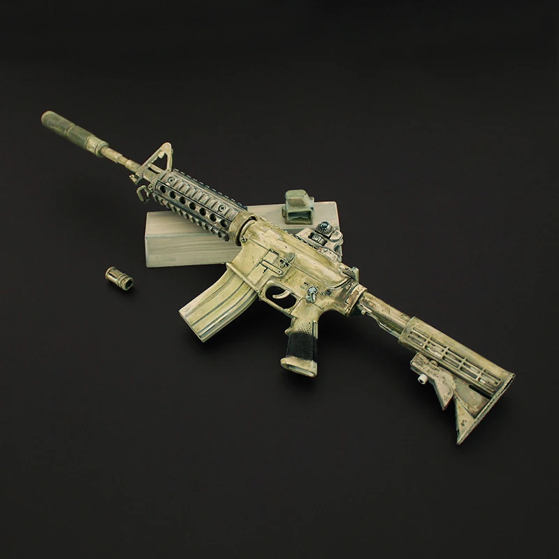1: 3 Detachable Gun Model AR15 Ghost 19 Alloy Pendant Collection Toy Cannot Launch