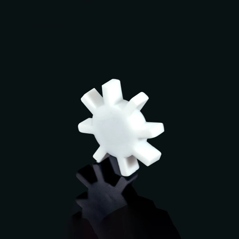 PTFE محرك مغناطيسي بار خلاط تحريك بولي رباعي فلورو إيثيلين الأبيض المثمن شكل اثارة القضبان 41 مللي متر تدور القضبان البرقوق والعتاد شكل #1