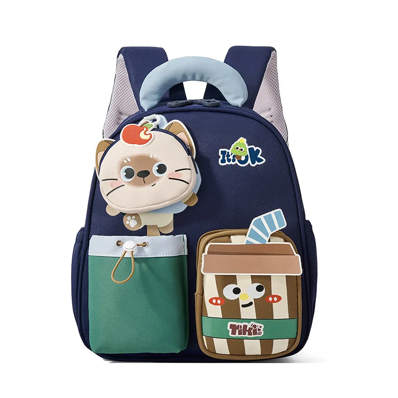 Cute Cartoon Cat Kids School Backpack For Children Toddler Boys and Girls Kindergarten Bag Waterproof Women Outdoor Travel