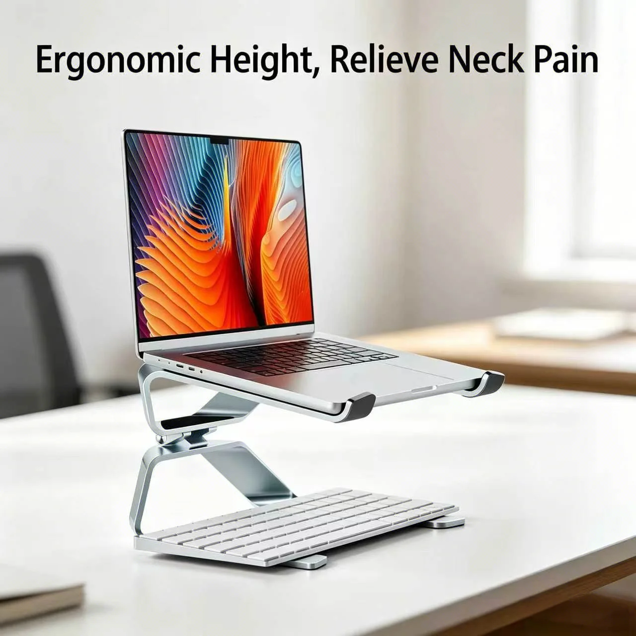 P68P69 Aluminum Alloy Laptop Stand Increased Lift To Receive A The Portable Double Vertical Heat Dissipation Office Desktop