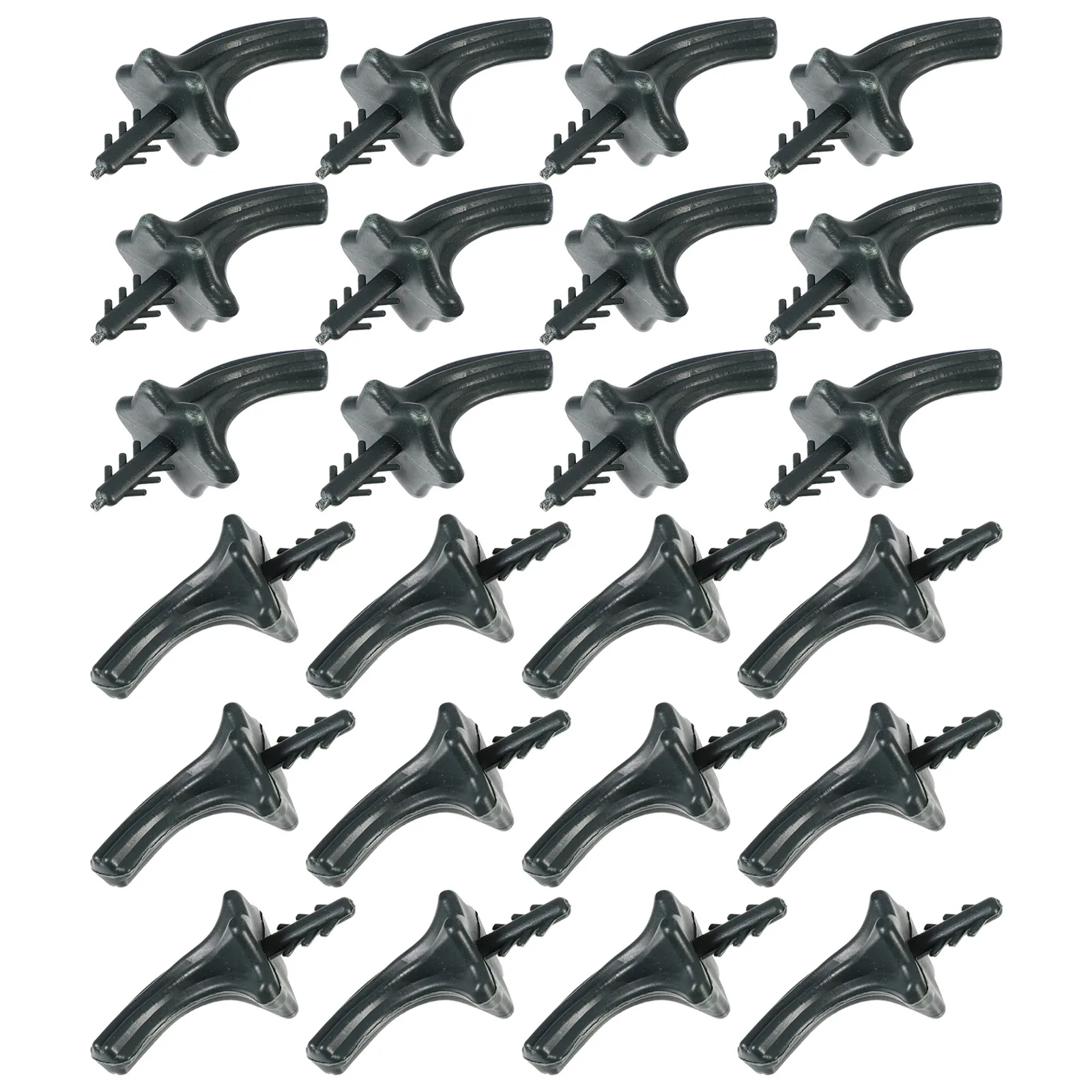 24 pezzi di accessori per zucca, steli in plastica verde, maniglie per decorazioni artigianali per festival di raccolta del Ringraziamento di Halloween