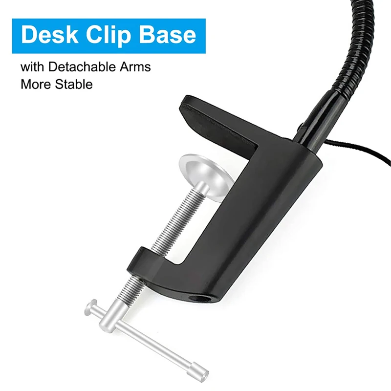 Lámpara LED de escritorio para el cuidado de los ojos, lupa de 6W con abrazadera, 3 colores, 10 brillos, regulable, brazo oscilante, lámpara de mesa de dibujo, 10 Uds.