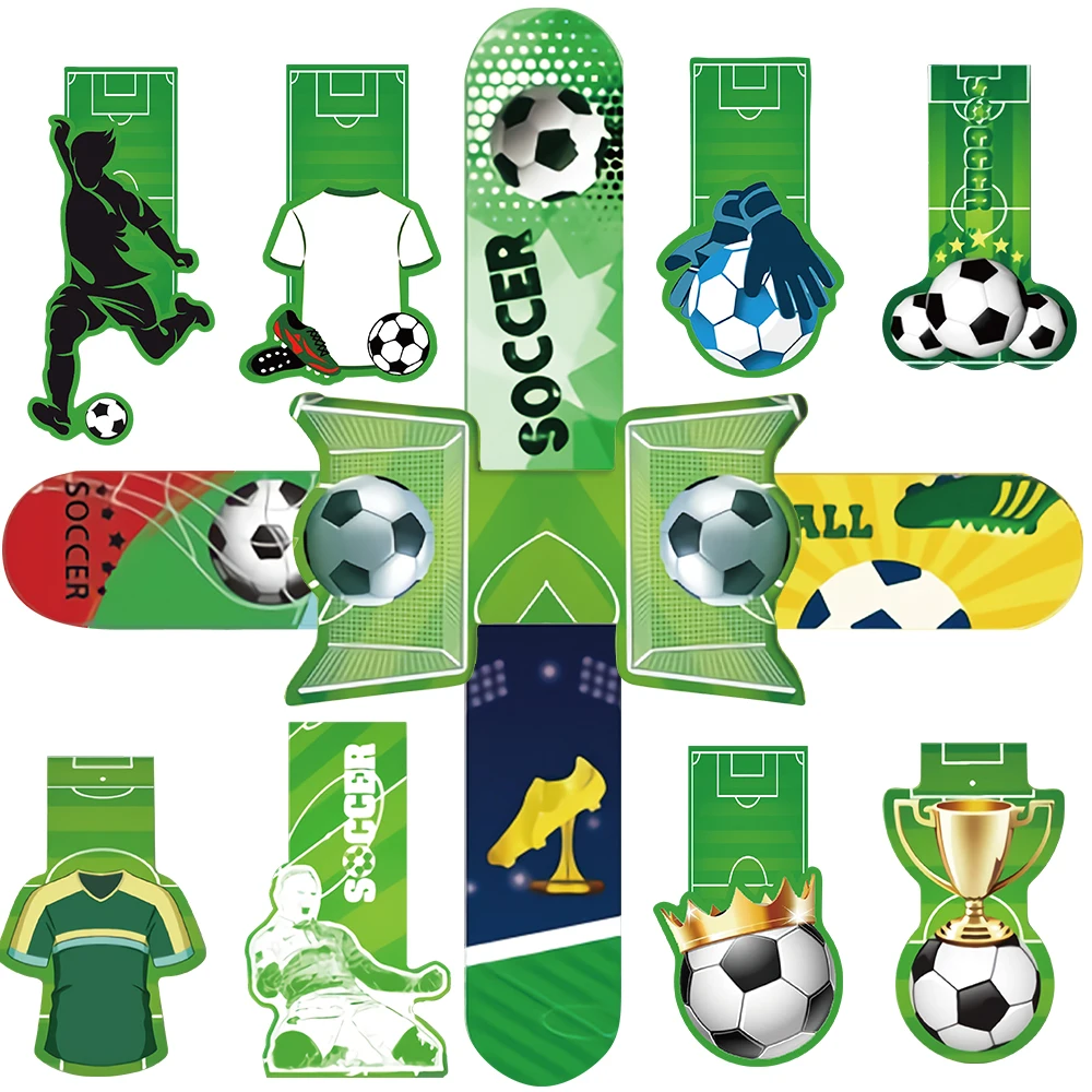 30PCS Football Bookmarks Paper Nostalgia Promotional Aesthetic Stationery Skateboard Dormitory Paper Landscape Bookmarks