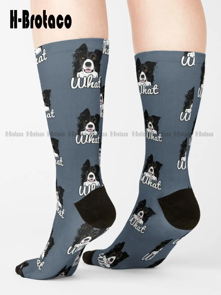 

Border Collie What Sticker Socks Mens Athletic Socks Comfortable Best Girls Sports Harajuku Gd Hip Hop Cartoon Teen Youth Socks