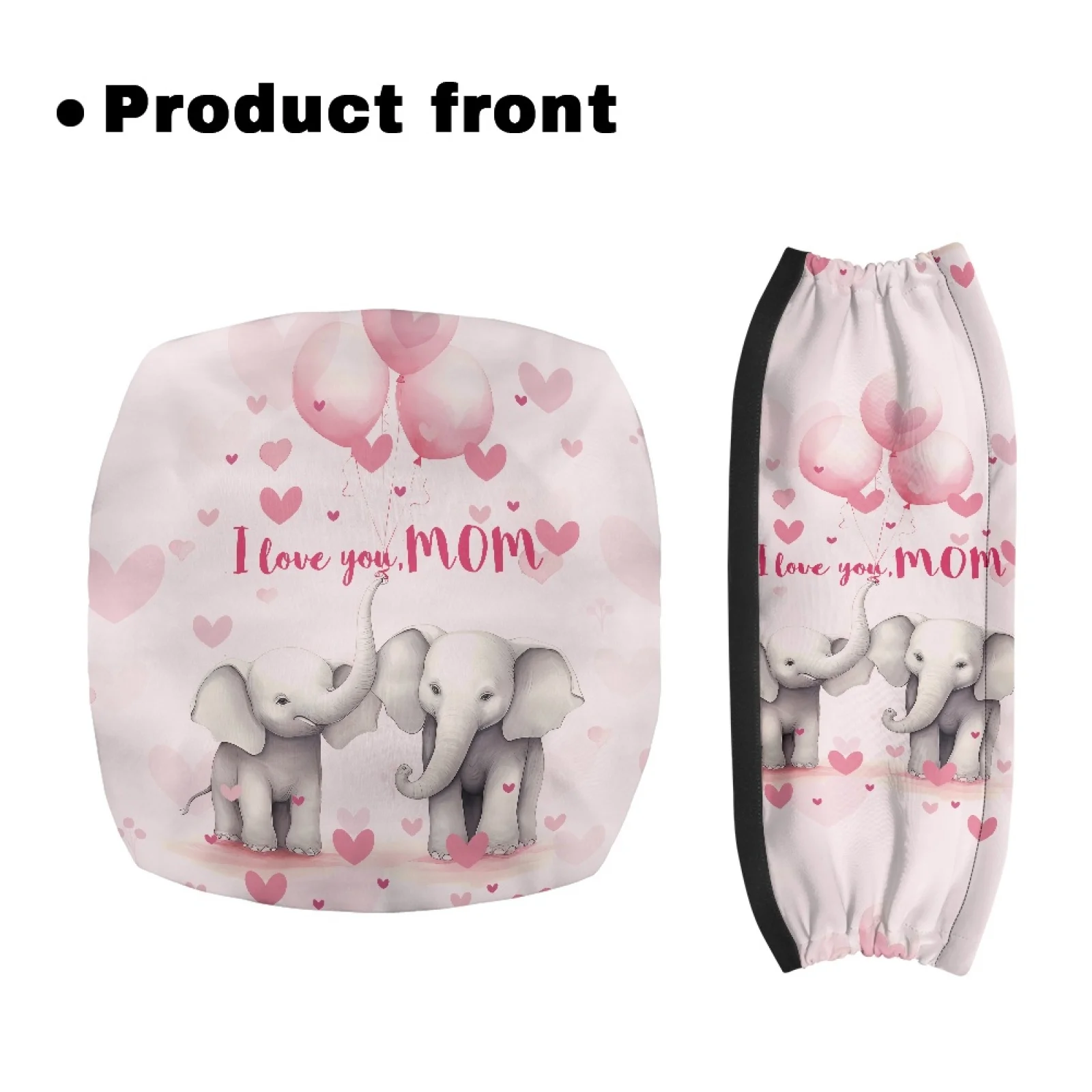 Coloranimal Mother's Day Elephant Pack of 2 Rollator Seat Cover for Senior Ladies Walker Seat Cushion New Trend