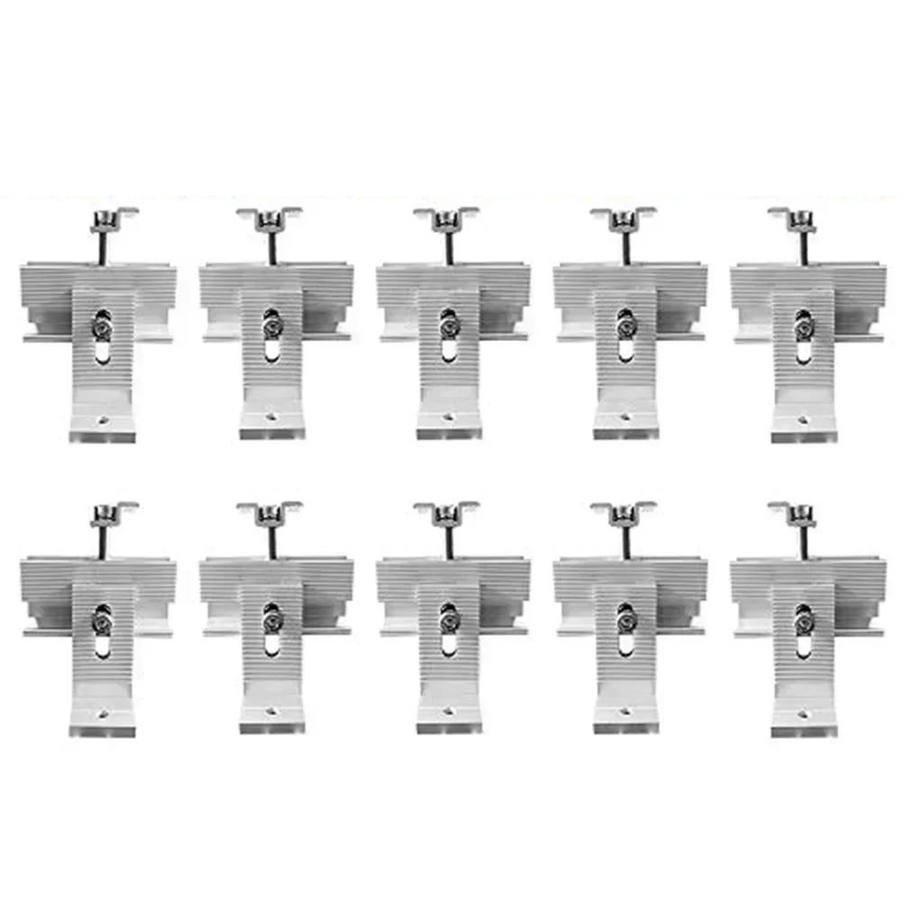 

Aluminum Roof Bracket Photovoltaic Mounting System Roof Mounting Solutions Anodized Aluminum Finish Easy Setup For DIY As Shown