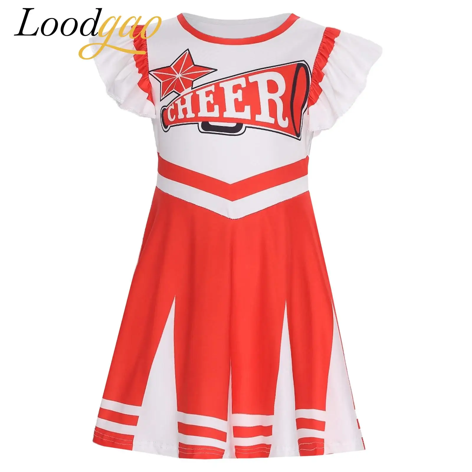 

Halloween Girls Scary Themed Party Fancy Dress Cosplay Zombie Costume Bloody Cheerlead Costume Carnival Ball Party Outfit