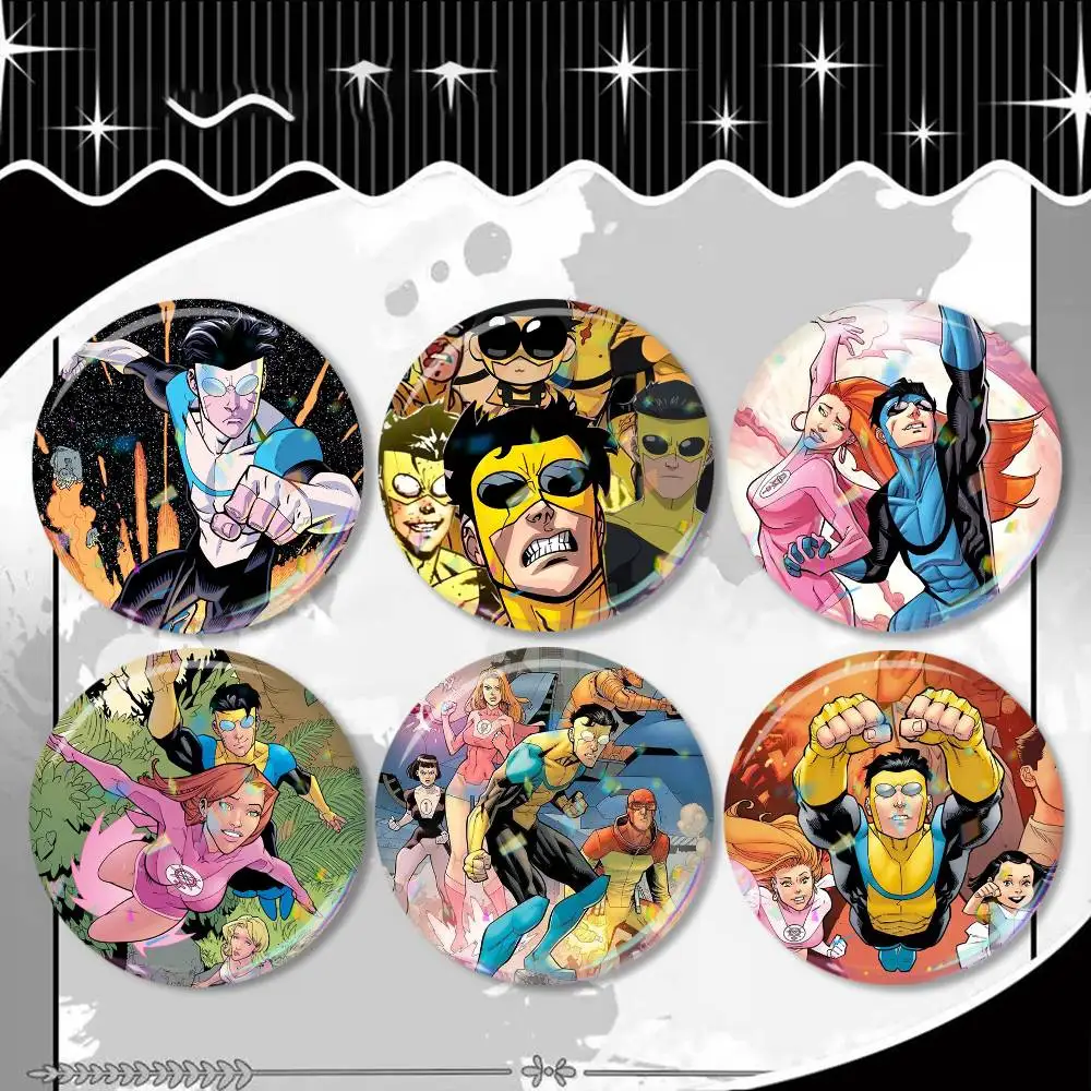 

Invincible Badge 25 32 44 58 75 mm Round Fans Collect Friends Gifts Brooch Souvenir