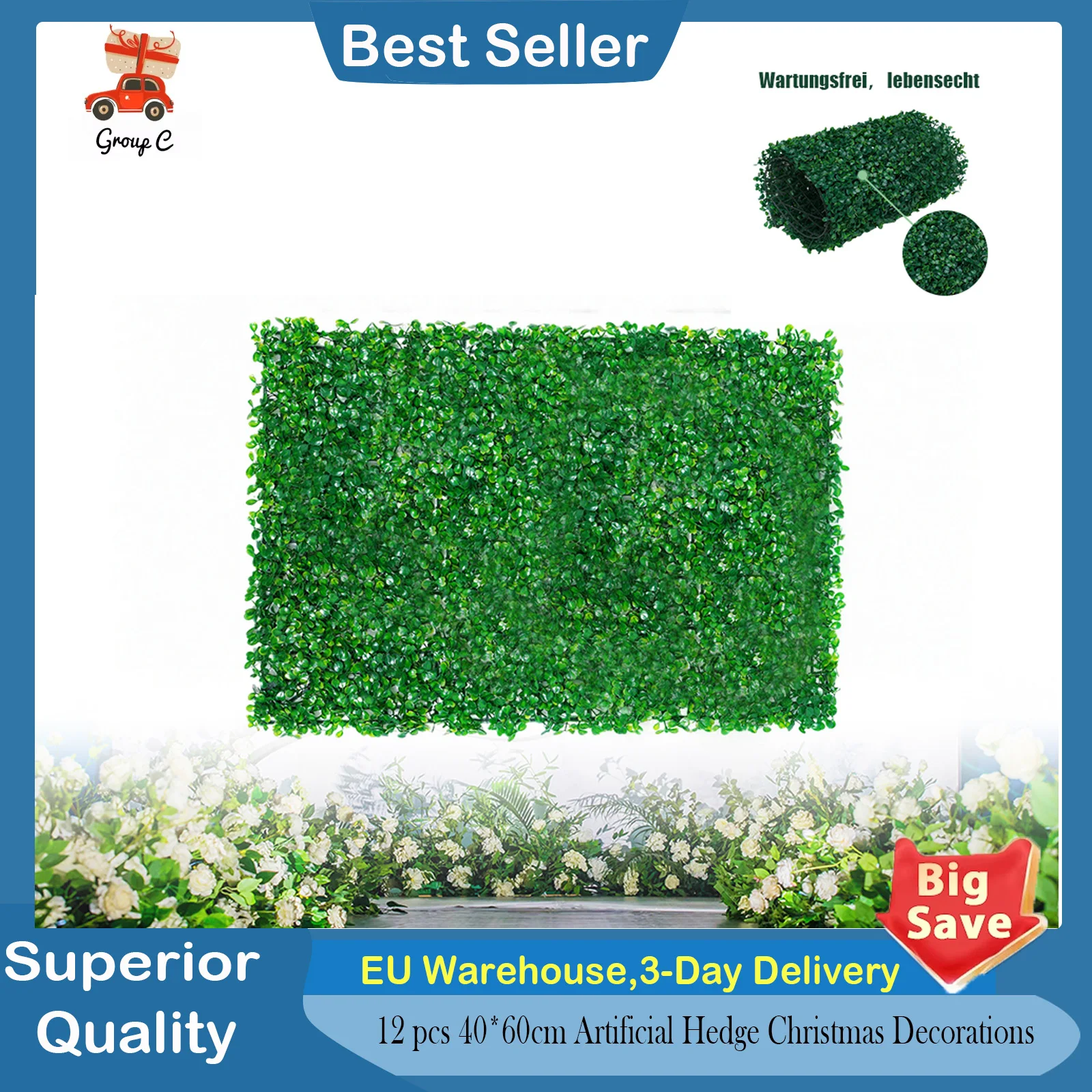 

12 шт. 40*60 см искусственная живой изгородь, рождественские украшения, искусственные растения, панель, свадебный коврик для травы, сад, декор для стен на заднем дворе, домашний сад