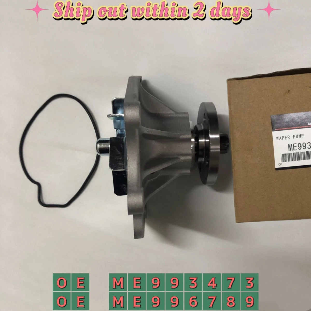 

Water Pump For Mitsubishi CHALLENGER Pajero SHOGUN 3.2 DI-D 2.8 TD ME993473 ME996789
