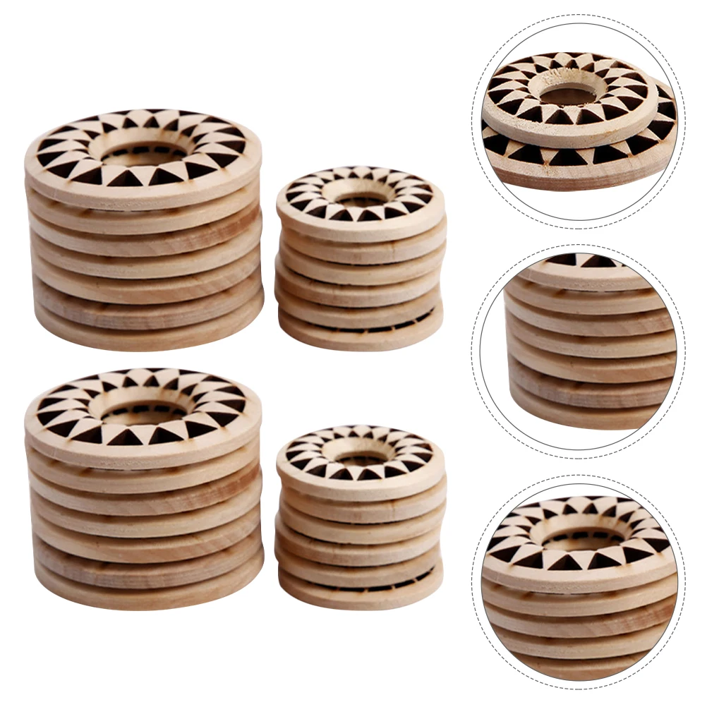 

30 Pcs Wooden Crystal Ball Stand Decorative Stone Holder Display Organizer Accessory