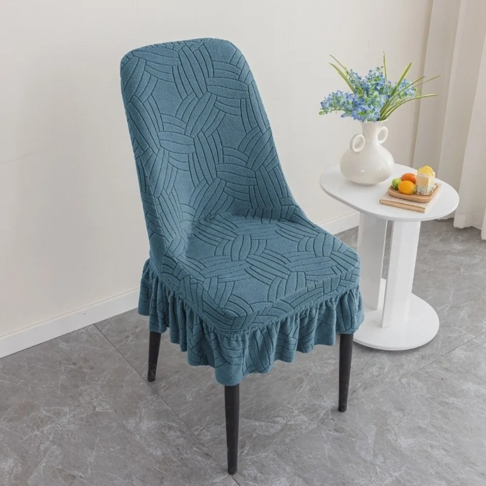 Washable Elastic Chair Covers Wear-Resistant Dustproof Chair Seat Slipcovers Thickened Solid Color Dining Chair Covers Hotel 2